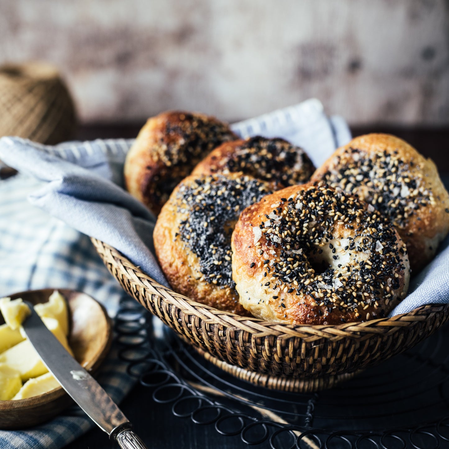 Sourdough Bagels